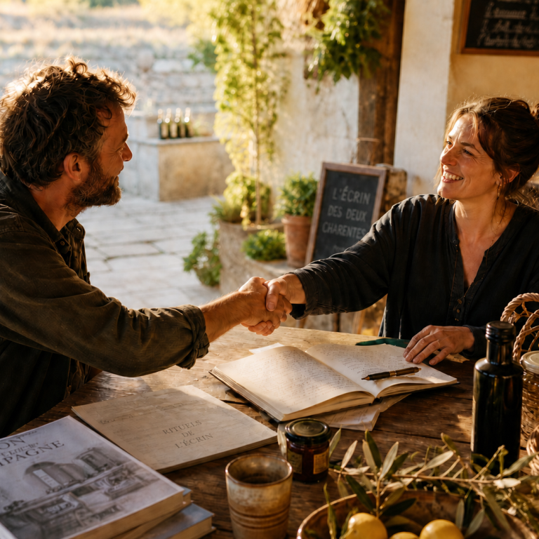 Rencontre autour d'un projet local avec des artisans, producteurs et acteurs du territoire charentais